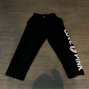 Pink Wide Leg Sweatpants